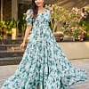 Georgette Floral Printed Long Kurti