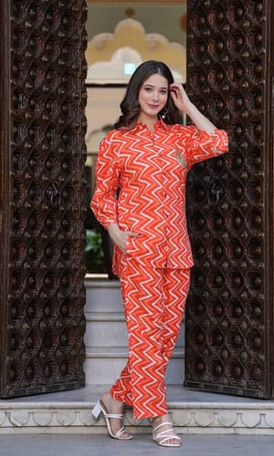 Cotton Handwork Fancy Co Ord Set